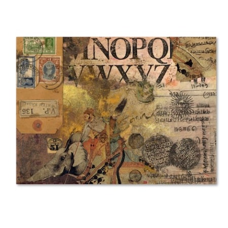 Nick Bantock 'Luggage Label' Canvas Art,24x32